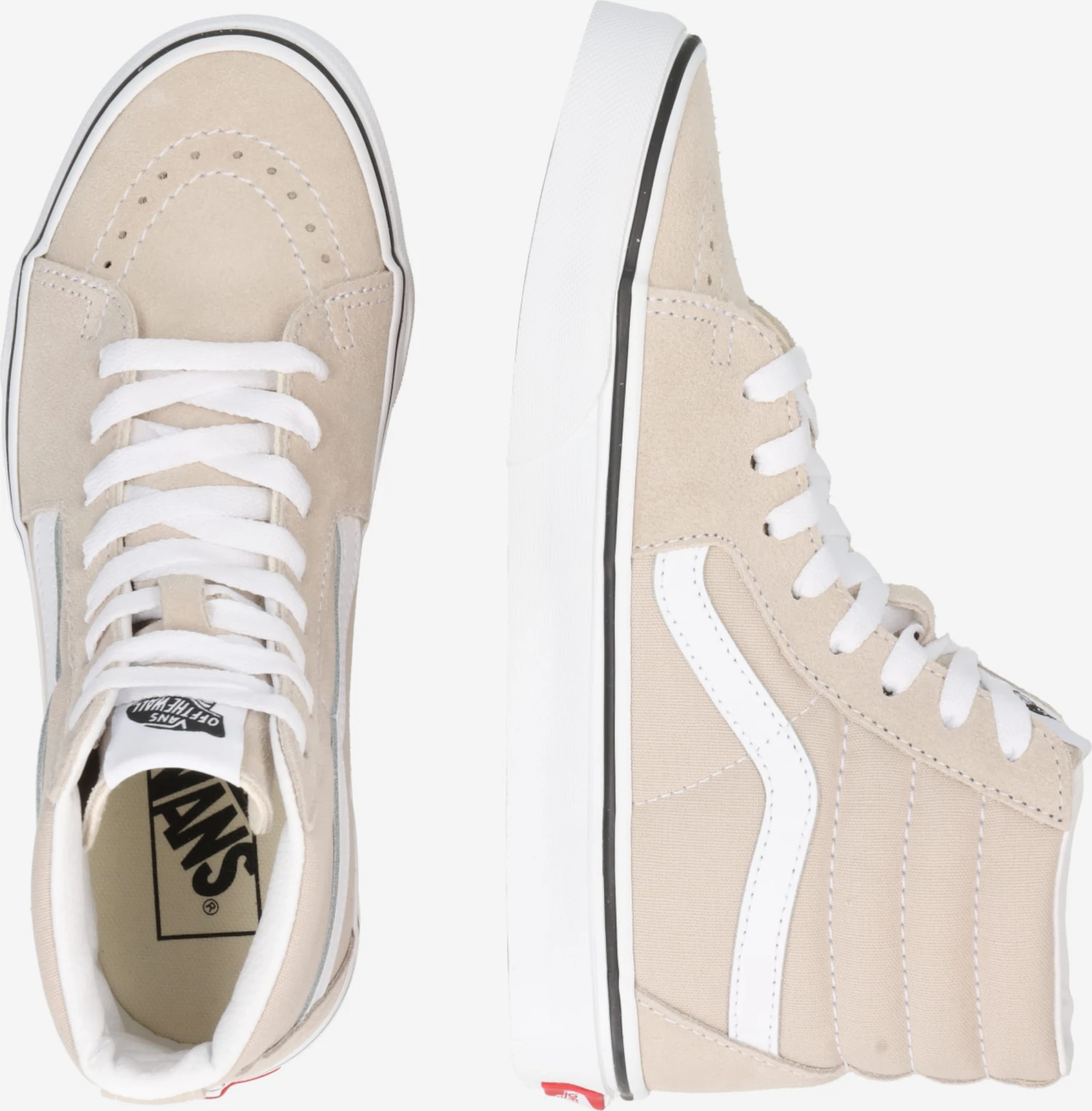 Vans Hoge Sneakers Sneakers Hoog Dames Beige / Wit 4 Vans Hoge Sneakers Sneakers Hoog Dames Beige / Wit - Afbeelding 2