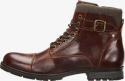 Jack & Jones Boots & Laarzen Veterboots Albany Heren Roestbruin -Hummel Winkel 4eb591d6e529af3b466cb05d49b40061
