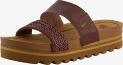 Reef Badslippers Strand-/badschoen Cushion Vista HI Dames Chocoladebruin / Lichtbruin