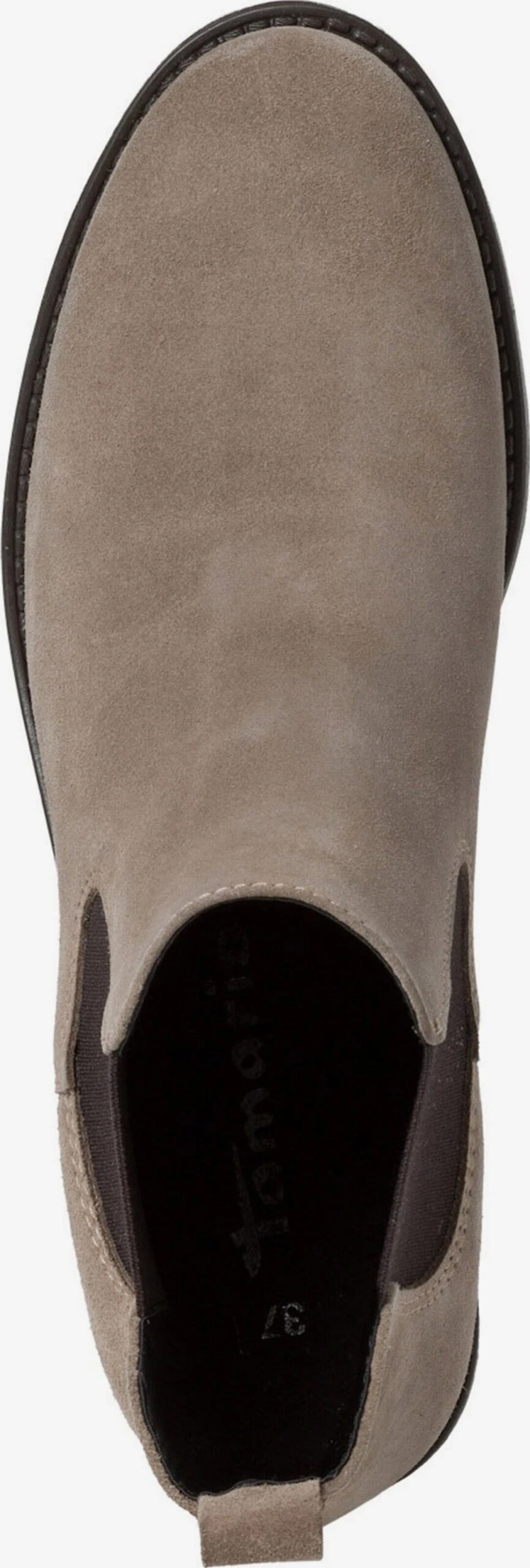 Tamaris Enkellaarsjes Chelsea Boots Dames Taupe 6 Tamaris Enkellaarsjes Chelsea Boots Dames Taupe - Afbeelding 4