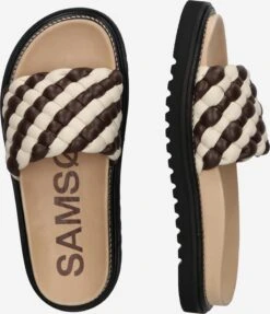 SAMSØE SAMSØE Klassieke Muiltjes Muiltjes MORA Dames Crème / Kastanjebruin -Hummel Winkel 522c2a50b0a1e5b208eb0e28ea9abe9b