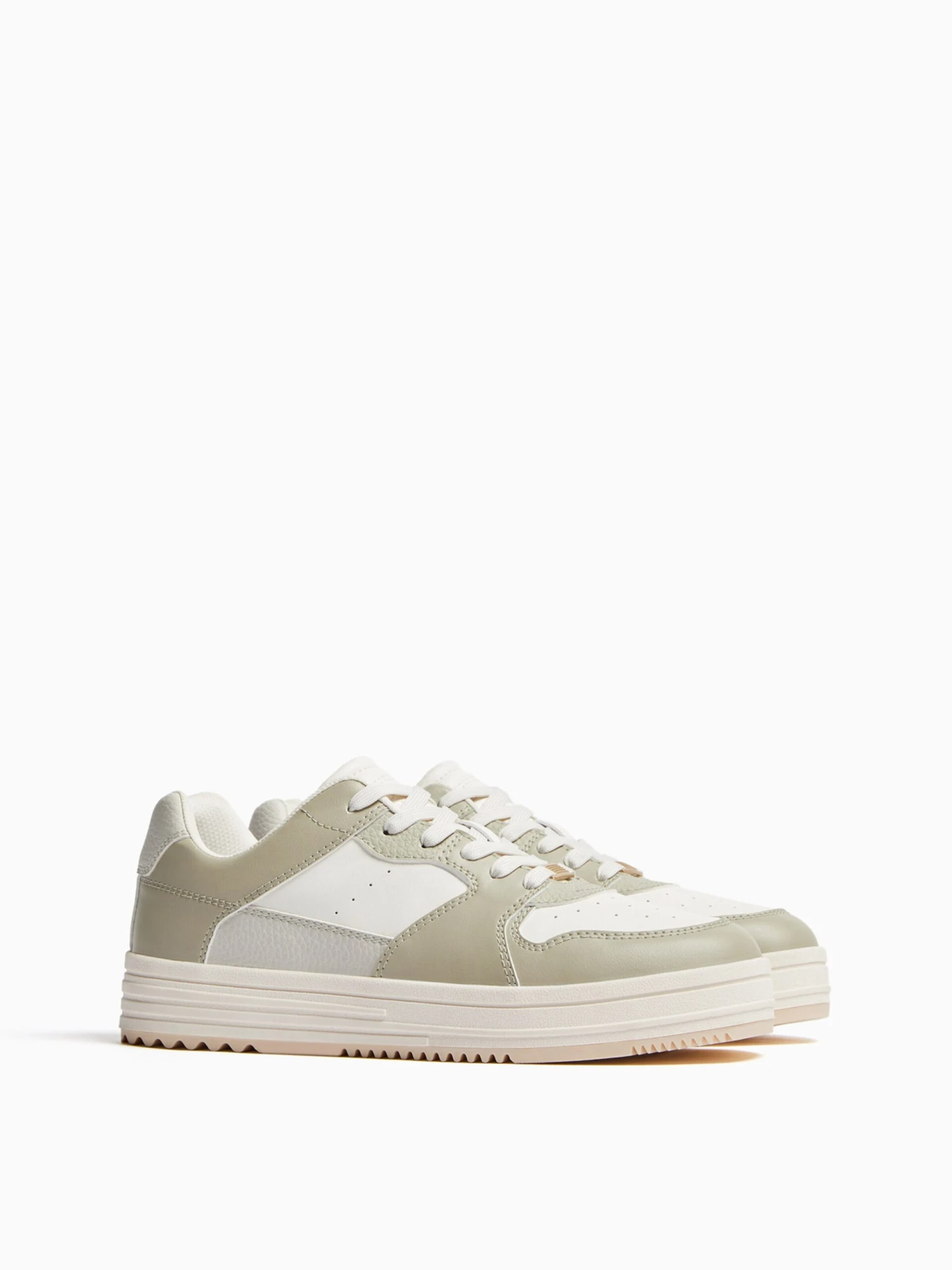 BERSHKA Casual Sneakers Sneakers Laag Heren Crème 8 BERSHKA Casual Sneakers Sneakers Laag Heren Crème - Afbeelding 6
