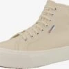 Superga Hoge Sneakers Sneakers Hoog Dames Beige