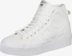 Adidas Originals Hoge Sneakers Sneakers Hoog NIZZA PLATFORM MID Dames Wit