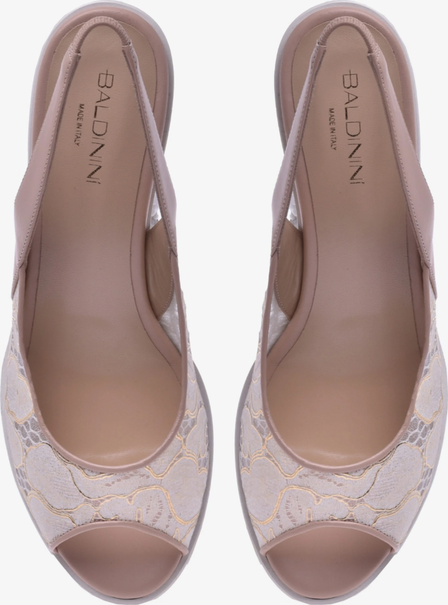 Baldinini Sandalen Met Hak Sandaal Dames Beige Gemêleerd 4 Baldinini Sandalen Met Hak Sandaal Dames Beige Gemêleerd - Afbeelding 2