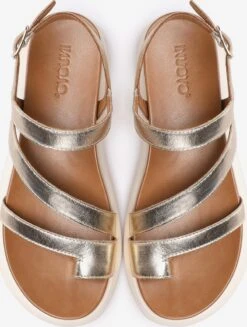 Inuovo Sandalen Met Hak Sandalen Met Riem Dames Goud -Hummel Winkel 55da4ce0d1e767c73d4d405f646b205d