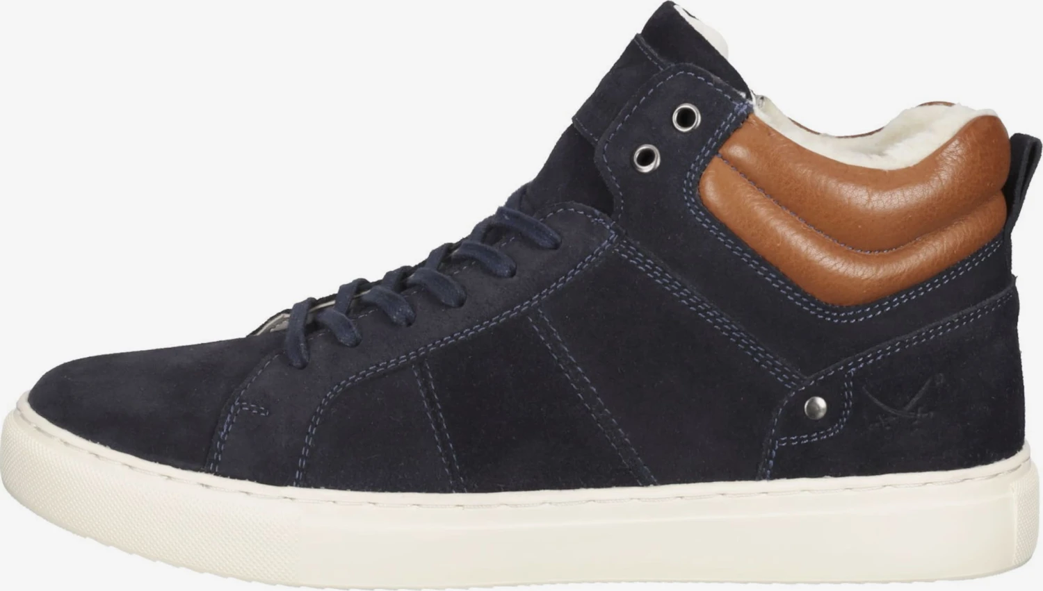 Hoge Sneakers Sneakers Hoog Heren Donkerblauw 4 Hoge Sneakers Sneakers Hoog Heren Donkerblauw - Afbeelding 2