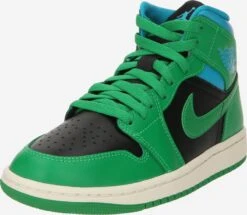 Nike Sportswear Hoge Sneakers Sneakers Hoog AIR JORDAN 1 MID Dames Groen / Zwart
