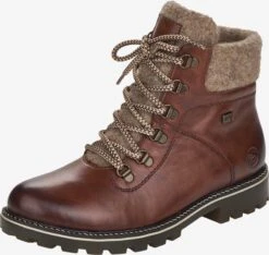 Remonte Enkellaarsjes Veterlaarsjes Dames Bruin