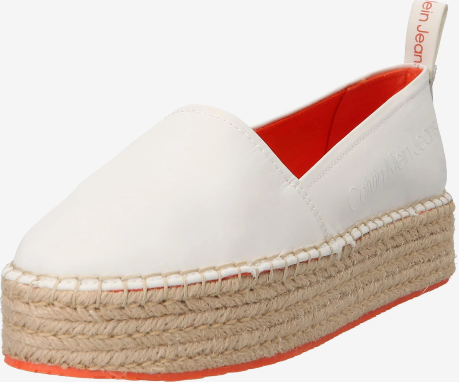 Calvin Klein Jeans Lage Schoenen Espadrilles Dames Wolwit 3 Calvin Klein Jeans Lage Schoenen Espadrilles Dames Wolwit
