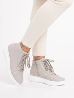 Hoge Sneakers Sneakers Hoog Dames Lichtgrijs -Hummel Winkel 5b40932acddb2fa5c1b14edeccbe242f