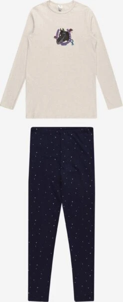 Schiesser Pyjamas Nachtkledij Pferdewelt Kinderen Beige Gemêleerd / Nachtblauw