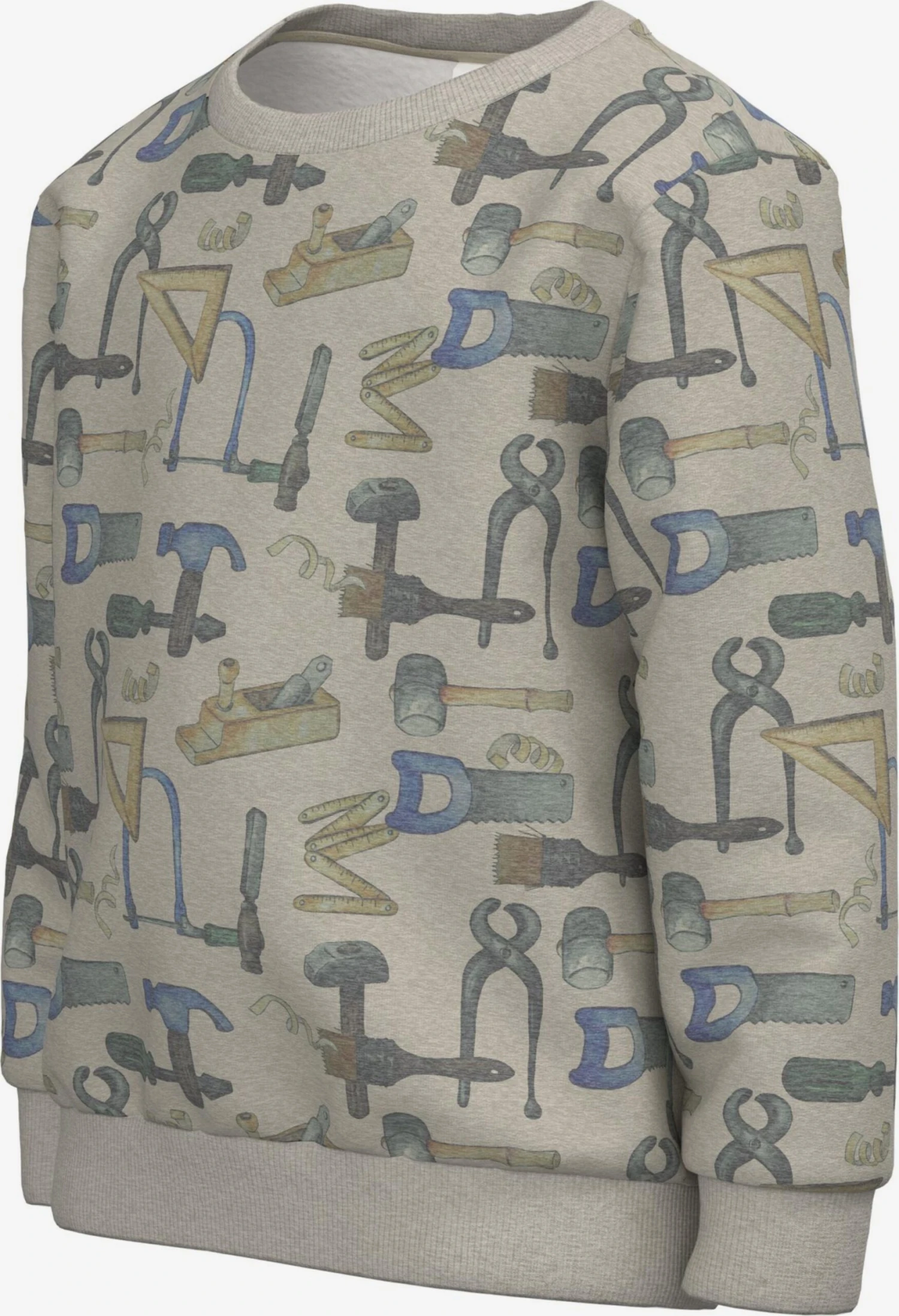 NAME IT Sweatwear Sweatshirt Bette Kinderen Taupe / Antraciet 4 NAME IT Sweatwear Sweatshirt Bette Kinderen Taupe / Antraciet - Afbeelding 2