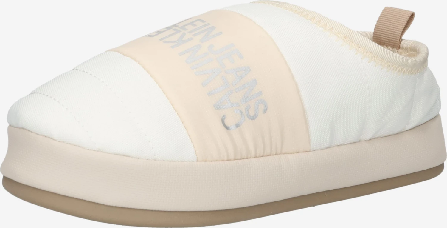 Calvin Klein Jeans Pantoffels Huisschoenen Dames Lichtbeige 3 Calvin Klein Jeans Pantoffels Huisschoenen Dames Lichtbeige