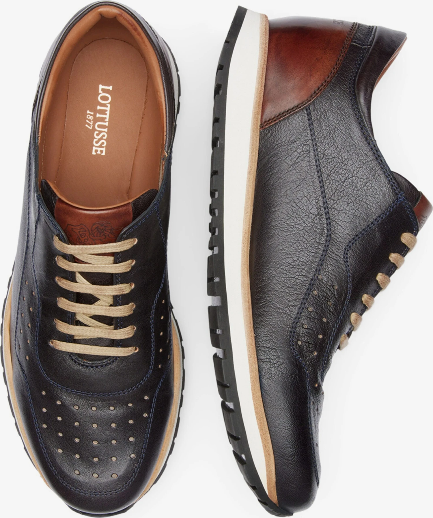 Lottusse Casual Sneakers Sneakers Laag Tokyo Heren Navy 7 Lottusse Casual Sneakers Sneakers Laag Tokyo Heren Navy - Afbeelding 5