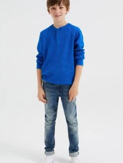 WE FASHION Jeans Slimfit Jeans Kinderen Blauw 10 WE FASHION Jeans Slimfit Jeans Kinderen Blauw -Hummel Winkel 62998a54537629b7afad6d9ef1adb375