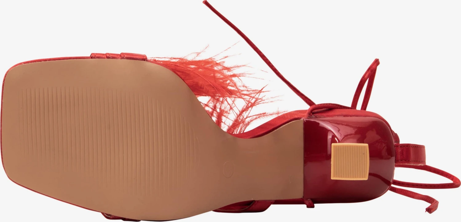 Faina Sandalen Met Hak Sandaal Dames Vuurrood 7 Faina Sandalen Met Hak Sandaal Dames Vuurrood - Afbeelding 5