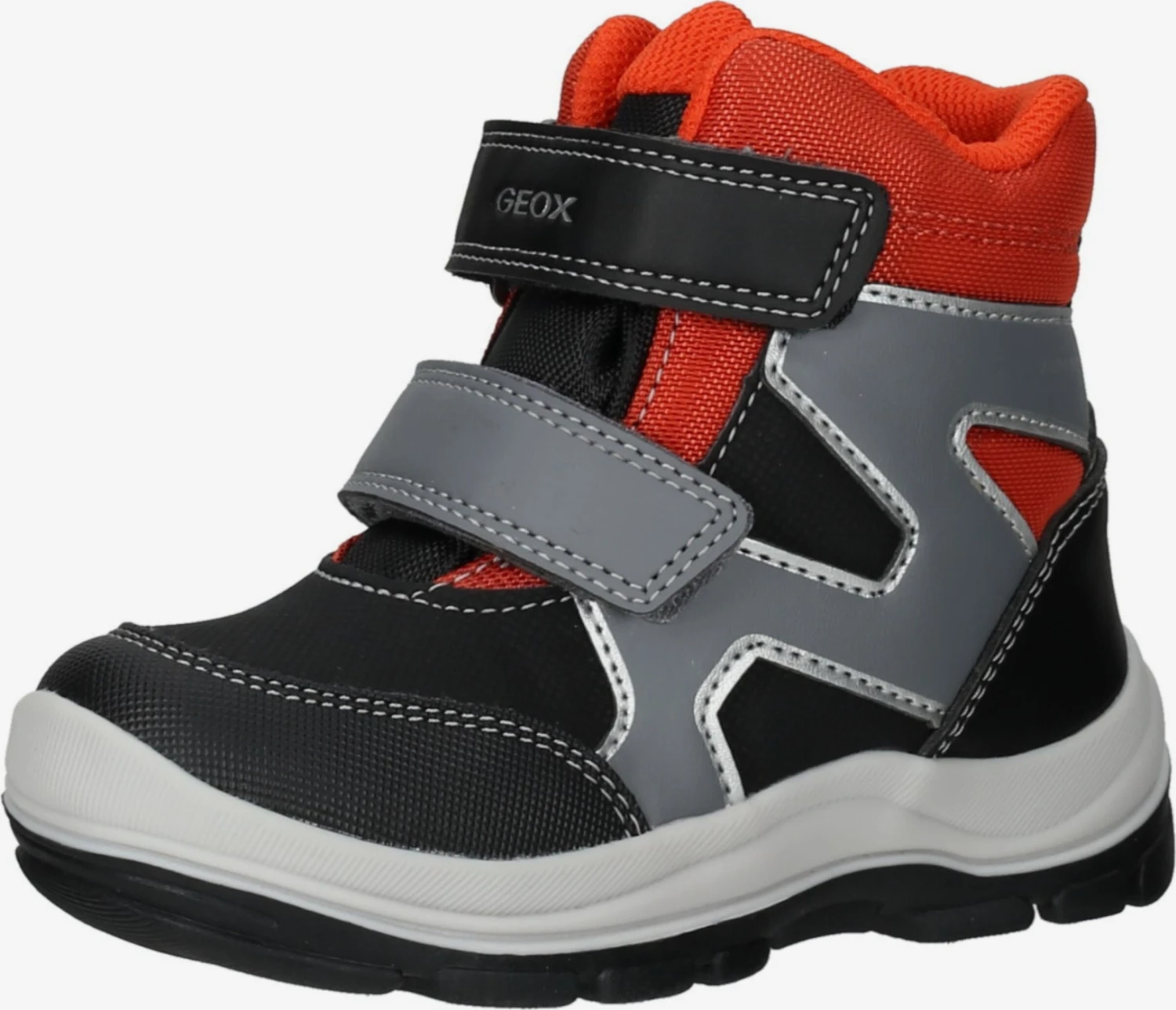 Geox Schoenen Laarzen Kinderen Lichtgrijs / Zwart 3 Geox Schoenen Laarzen Kinderen Lichtgrijs / Zwart