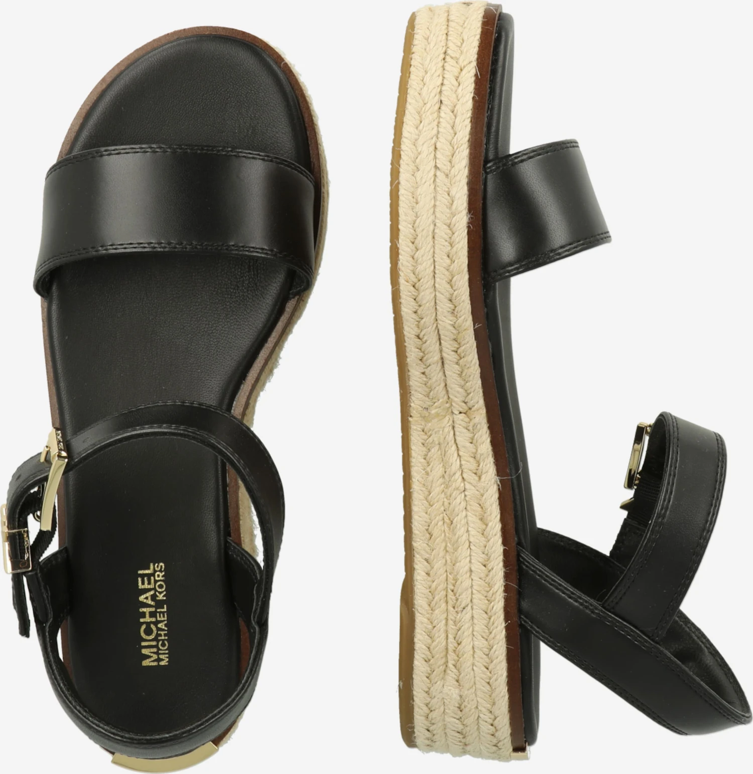 MICHAEL Michael Kors Sandalen Met Hak Sandaal RICHIE Dames Zwart 4 MICHAEL Michael Kors Sandalen Met Hak Sandaal RICHIE Dames Zwart - Afbeelding 2