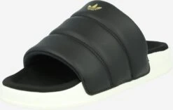 Adidas Originals Plateau Sandalen Muiltjes ADILETTE ESSENTIAL Dames Zwart