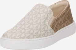 MICHAEL Michael Kors Slip-on Sneakers Slip-on KEATON Dames Crème / Lichtbeige