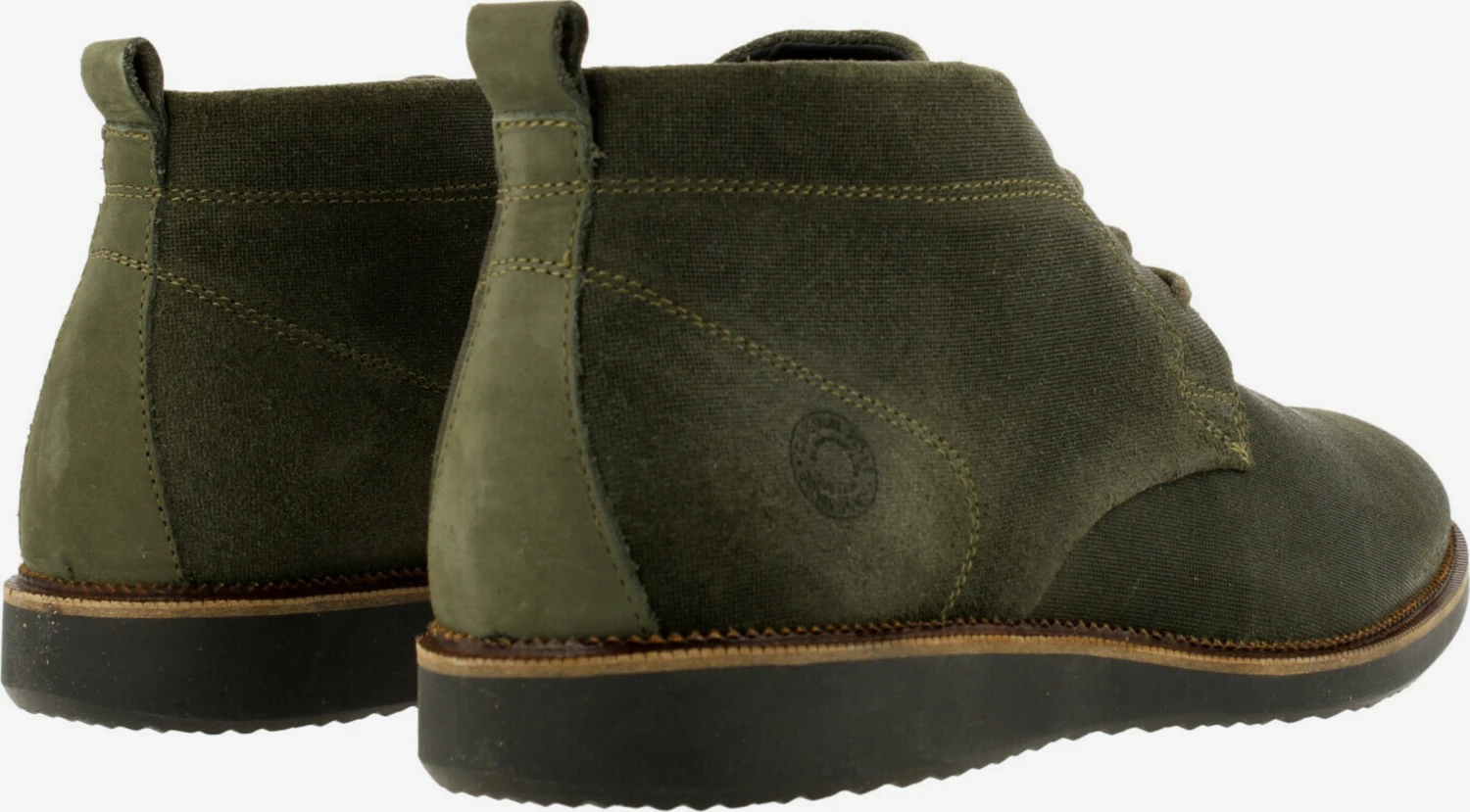 Bullboxer Veterboots Chukka Boots Heren Donkergroen 6 Bullboxer Veterboots Chukka Boots Heren Donkergroen - Afbeelding 4