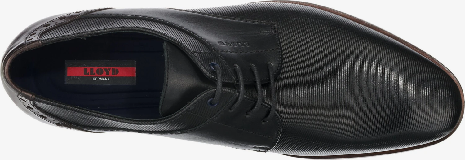 Lloyd Nette Schoenen Veterschoen Hamilton Heren Zwart 7 Lloyd Nette Schoenen Veterschoen Hamilton Heren Zwart - Afbeelding 5