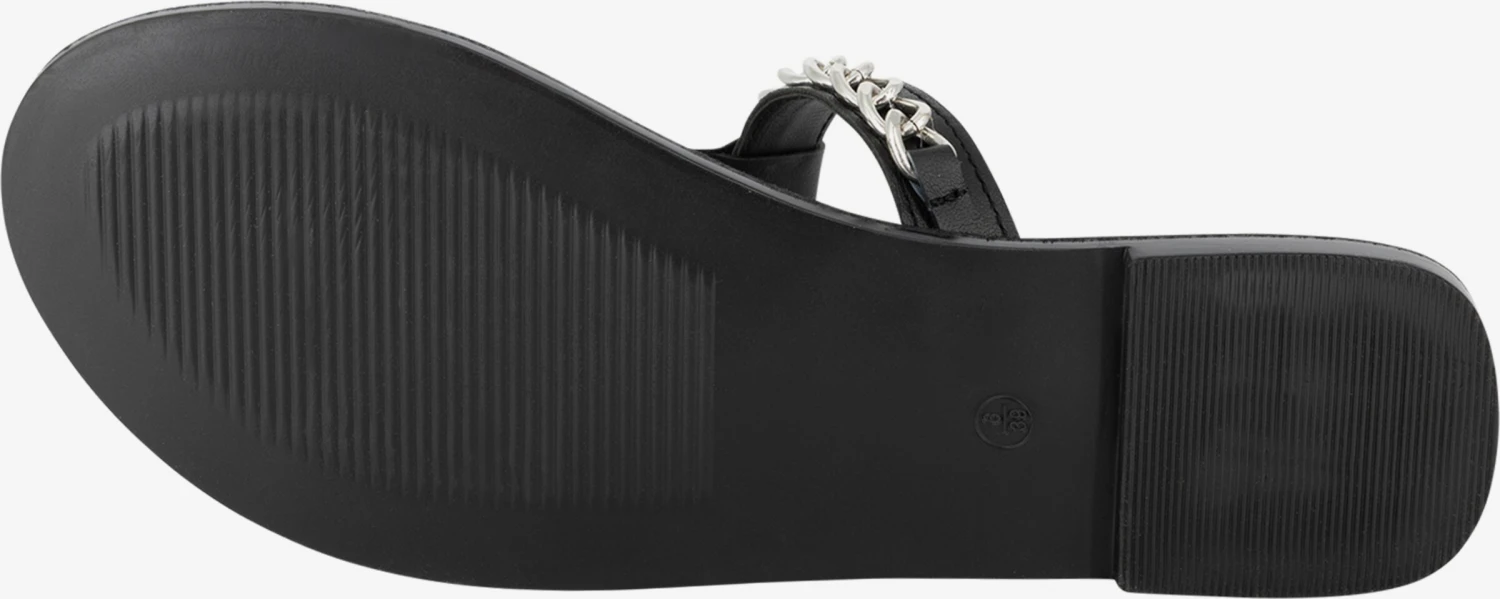 DreiMaster Vintage Slippers Teenslipper Boline Dames Zwart 7 DreiMaster Vintage Slippers Teenslipper Boline Dames Zwart - Afbeelding 5