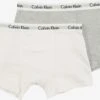 CALVIN KLEIN UNDERWEAR Ondergoed Onderbroek Kinderen Grijs Gemêleerd / Wit