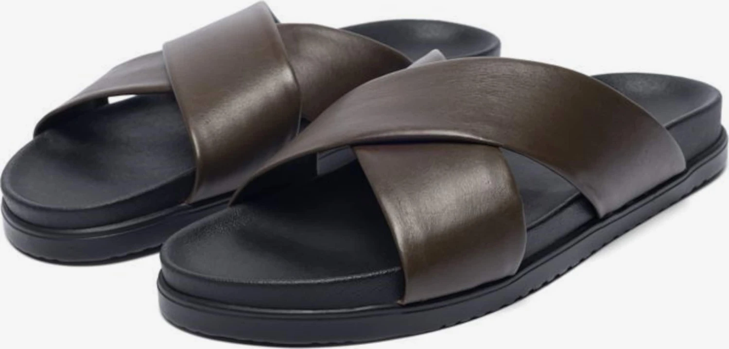 Bianco Instappers Muiltjes TOMMY Heren Bruin 4 Bianco Instappers Muiltjes TOMMY Heren Bruin - Afbeelding 2