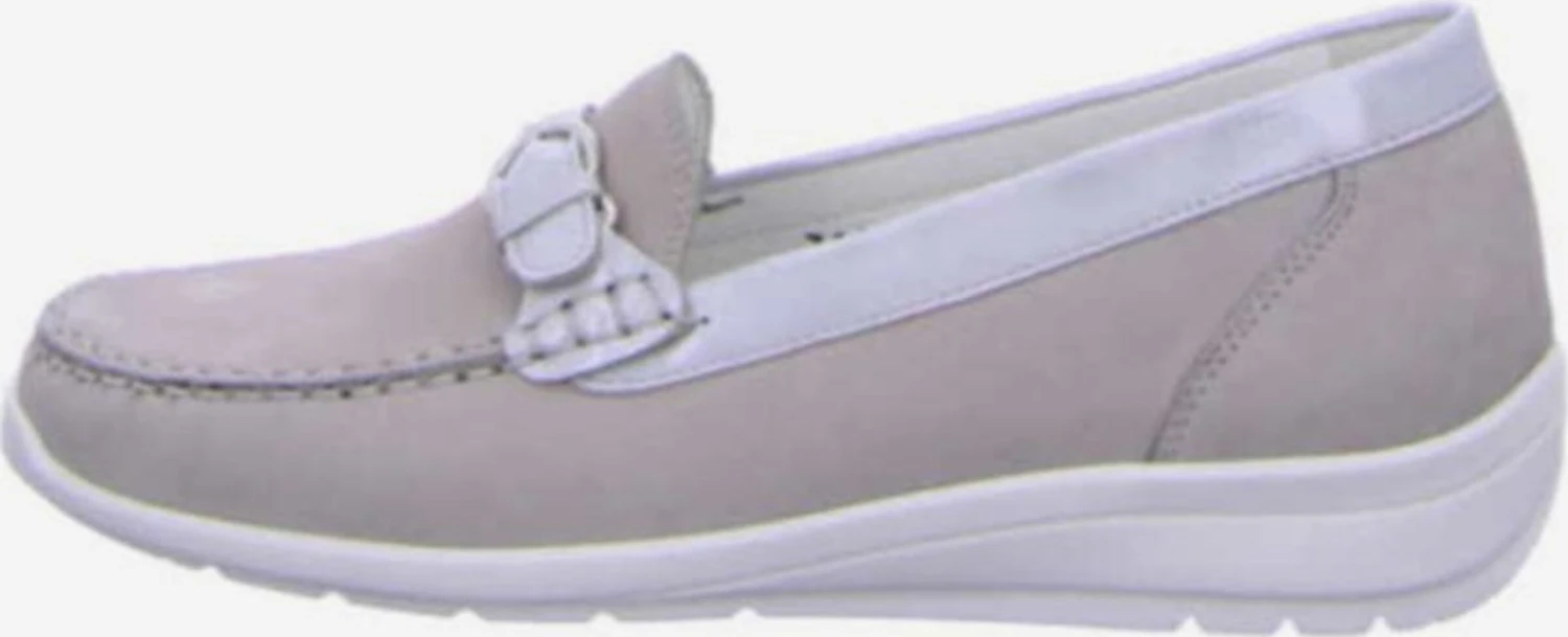 WALDLÄUFER Lage Schoenen Mocassins Dames Taupe / Lichtgrijs 4 WALDLÄUFER Lage Schoenen Mocassins Dames Taupe / Lichtgrijs - Afbeelding 2