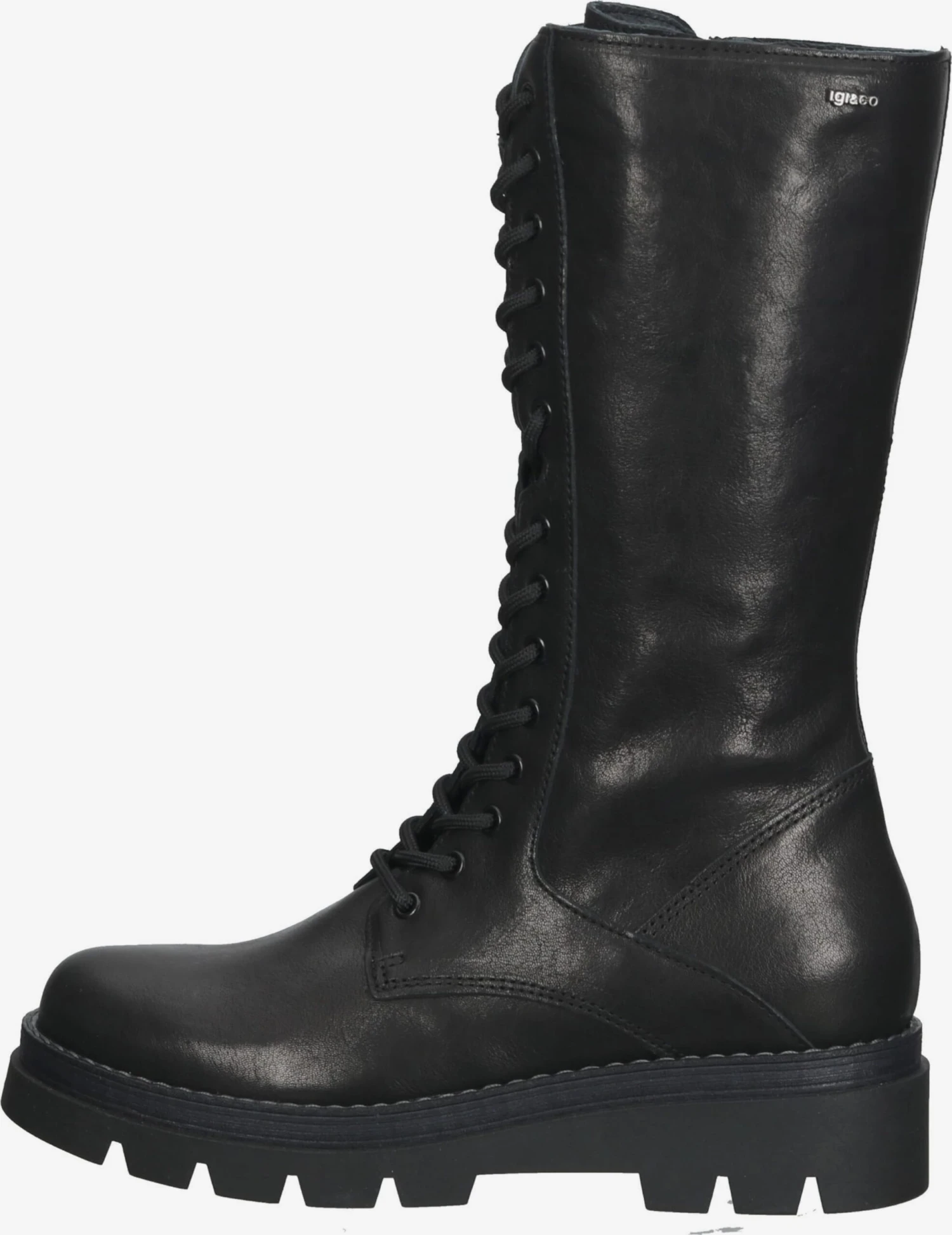 IGI&CO Laarzen Veterlaarzen Dames Zwart 4 IGI&CO Laarzen Veterlaarzen Dames Zwart - Afbeelding 2