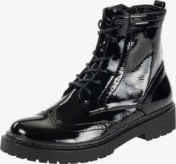 Enkellaarsjes Veterlaarsjes Windau Dames Zwart