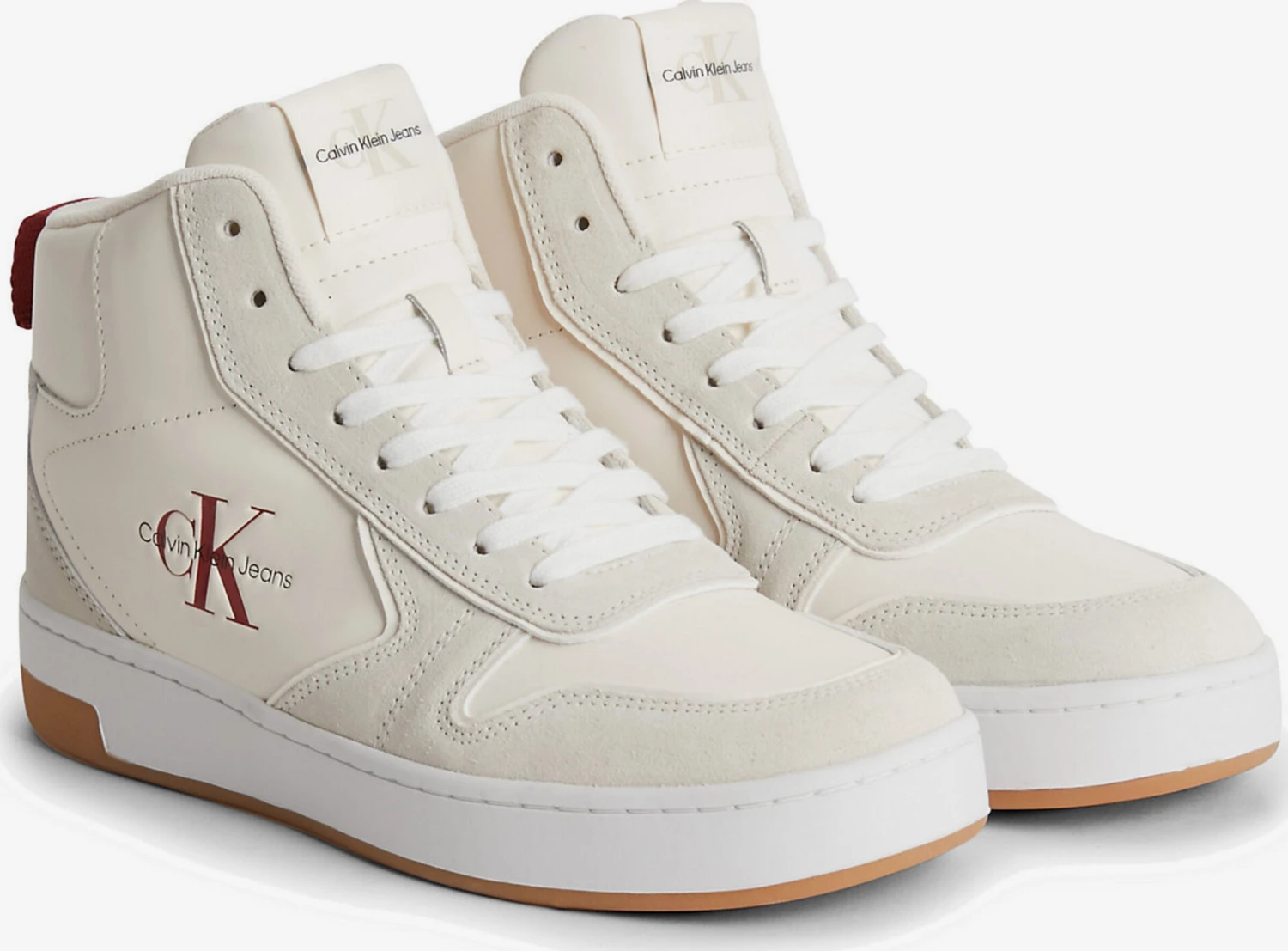 Calvin Klein Jeans Hoge Sneakers Sneakers Hoog Dames Beige / Crème 5 Calvin Klein Jeans Hoge Sneakers Sneakers Hoog Dames Beige / Crème - Afbeelding 3