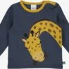 Longsleeves Shirt Hello Giraffe Kinderen Nachtblauw -Hummel Winkel 7214f0f2f4352f9c365789c7d89f4ff8