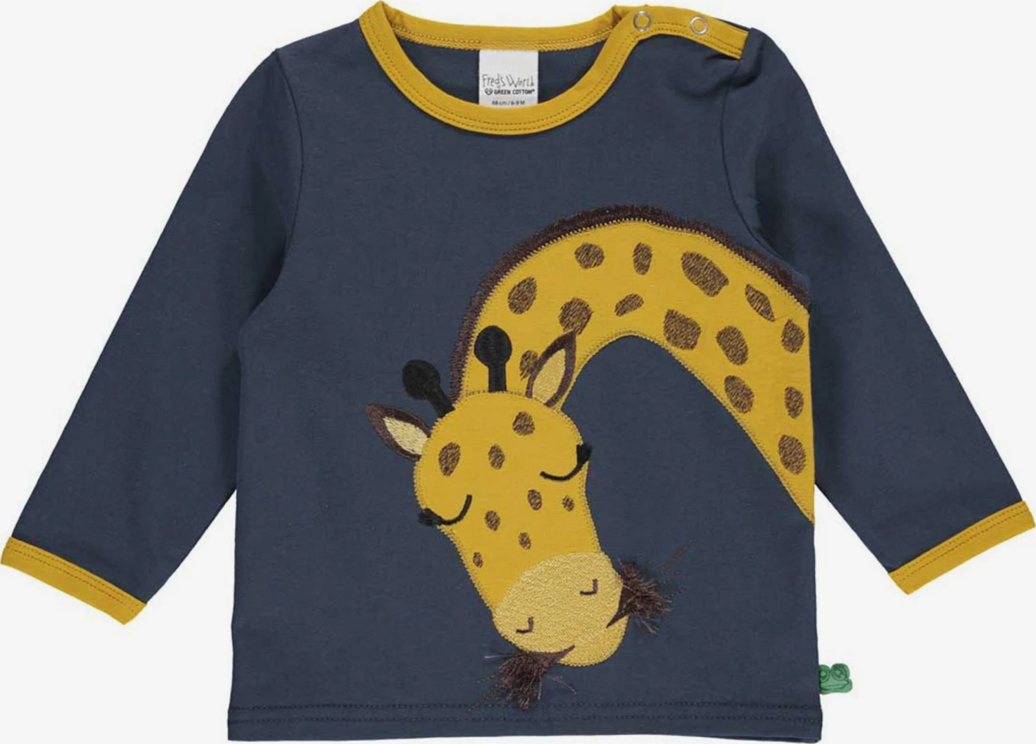Longsleeves Shirt Hello Giraffe Kinderen Nachtblauw 3 Longsleeves Shirt Hello Giraffe Kinderen Nachtblauw
