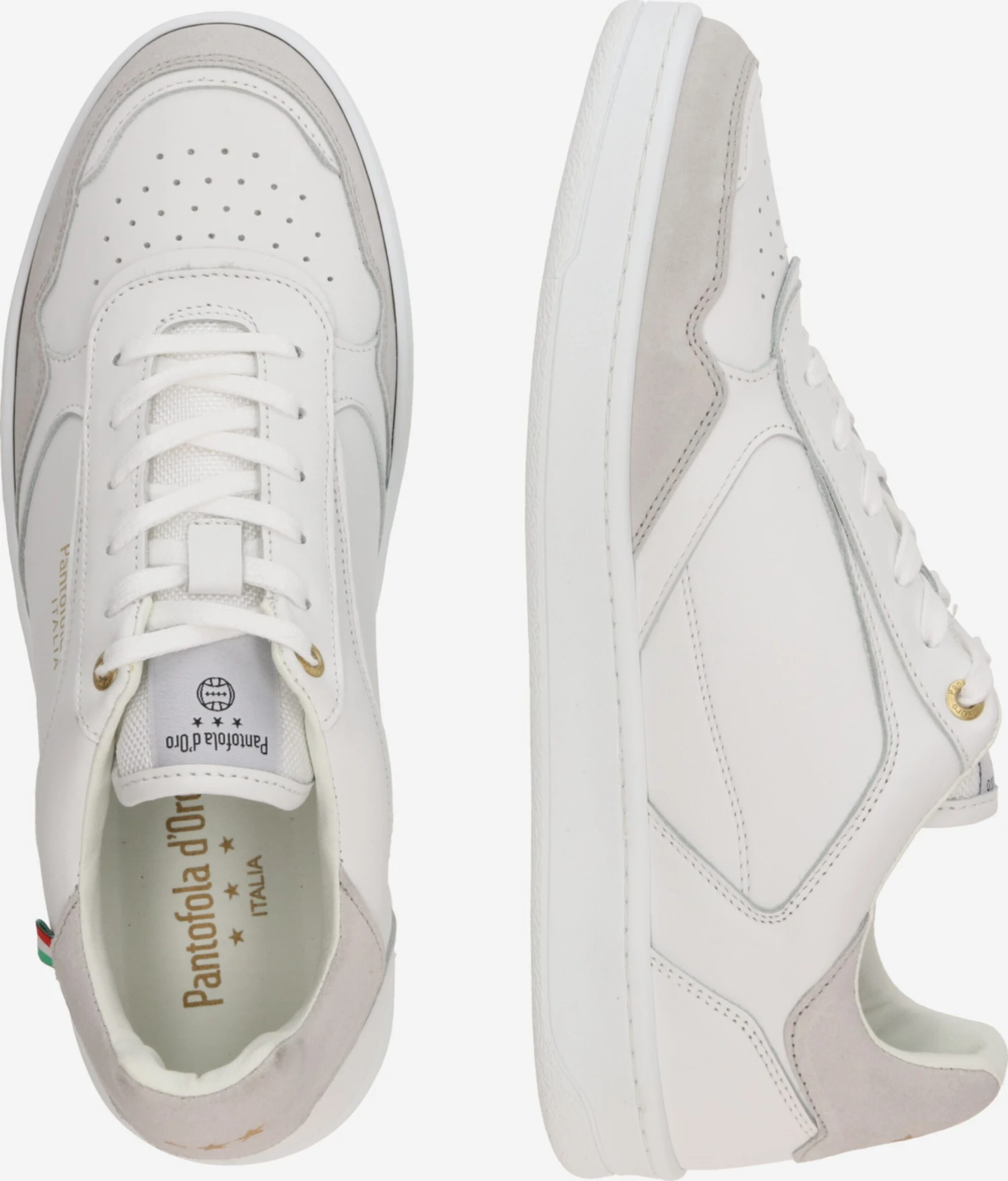 Pantofola D'Oro Casual Sneakers Sneakers Laag Vivaro Heren Wit 4 Pantofola D'Oro Casual Sneakers Sneakers Laag Vivaro Heren Wit - Afbeelding 2