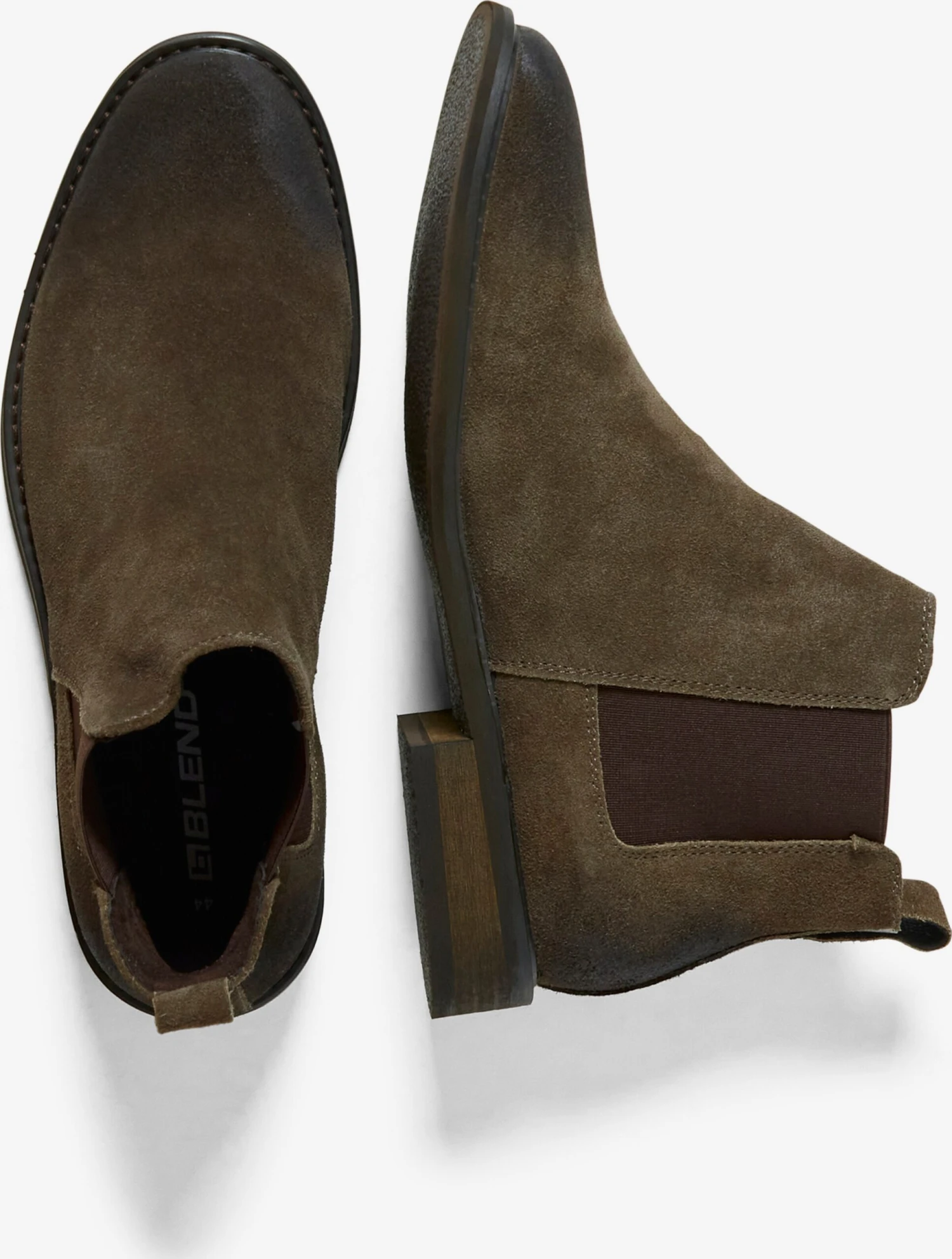 Blend Enkelboots Chelsea Boots Heren Olijfgroen 6 Blend Enkelboots Chelsea Boots Heren Olijfgroen - Afbeelding 4