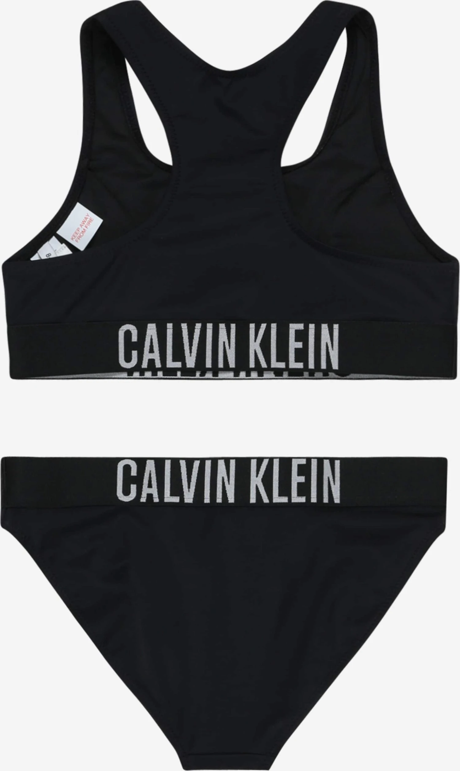 Calvin Klein Swimwear Bikinis Bustier Bikini Kinderen Zwart 4 Calvin Klein Swimwear Bikinis Bustier Bikini Kinderen Zwart - Afbeelding 2