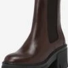 Enkellaarsjes Chelsea Boots Cami Dames Chocoladebruin