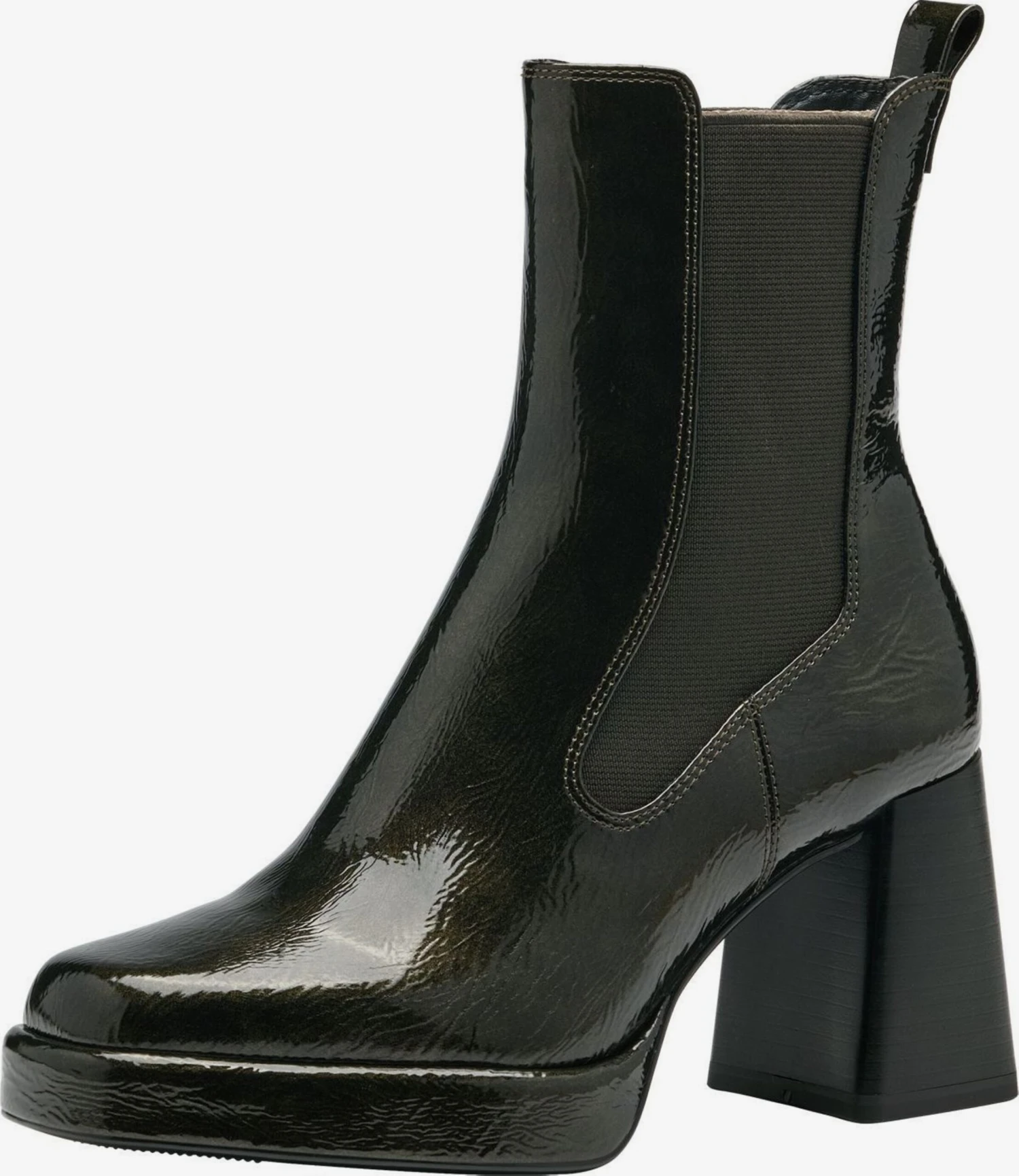 Tamaris Enkellaarsjes Chelsea Boots Dames Groen 3 Tamaris Enkellaarsjes Chelsea Boots Dames Groen