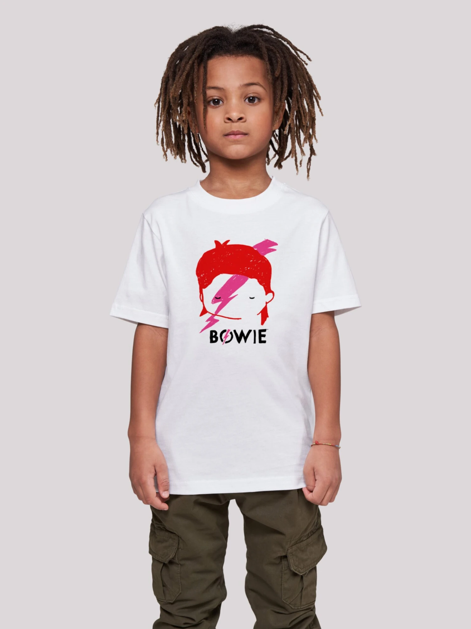F4NT4STIC T-shirts Shirt David Bowie Lightning Bolt Sketch Kinderen Wit 5 F4NT4STIC T-shirts Shirt David Bowie Lightning Bolt Sketch Kinderen Wit - Afbeelding 3