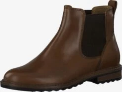 Tamaris Enkellaarsjes Chelsea Boots Dames Donkerbruin