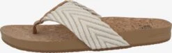 Reef Badslippers Strand-/badschoen Cushion Dames Crème / Sand / Karamel -Hummel Winkel 825f6348d2e44b12104474bda53cb5fa