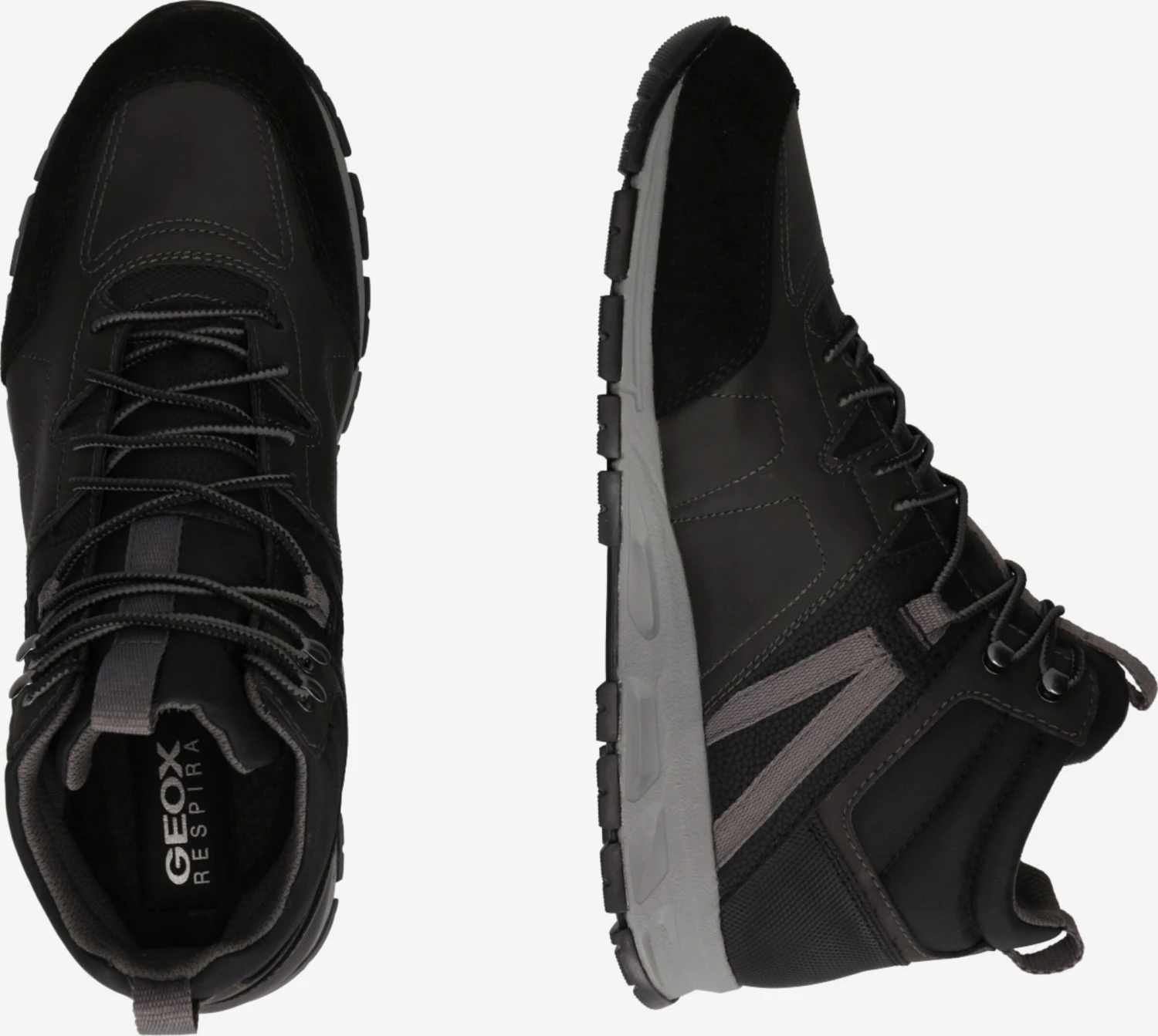 Geox Hoge Sneakers Sneakers Hoog Delray Heren Zwart 4 Geox Hoge Sneakers Sneakers Hoog Delray Heren Zwart - Afbeelding 2