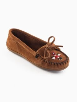 Minnetonka Lage Schoenen Mocassins Thunderbird Dames Cognac -Hummel Winkel 85ef6bcf2eec863b1819639b1b655101