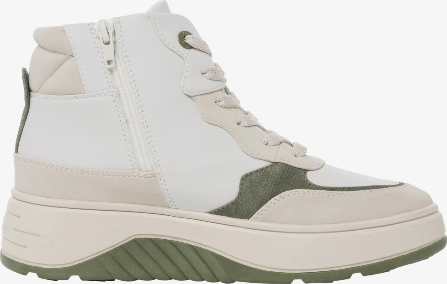 S.Oliver Hoge Sneakers Sneakers Hoog Dames Crème / Wit 5 S.Oliver Hoge Sneakers Sneakers Hoog Dames Crème / Wit - Afbeelding 3