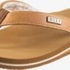 Reef Badslippers Strand-/badschoen Cushion Sands Dames Karamel / Lichtbruin -Hummel Winkel 890a5aa7a6f9346d42240ac4d406921c