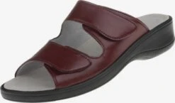 Schoenen Muiltjes Leonie Dames Wijnrood