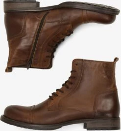 Jack & Jones Boots & Laarzen Veterboots Russel Heren Bruin -Hummel Winkel 89178f5bbf17512017dc829de6145189